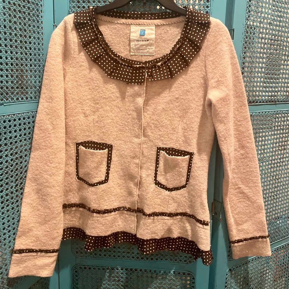 Sparrow Merino Wool Sweater Cardigan Women’s Size Small